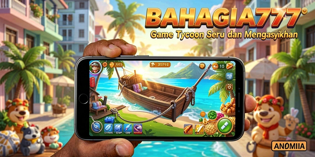 Tampilan gameplay seru dari BAHAGIA777 yang menggambarkan aktivitas bisnis.