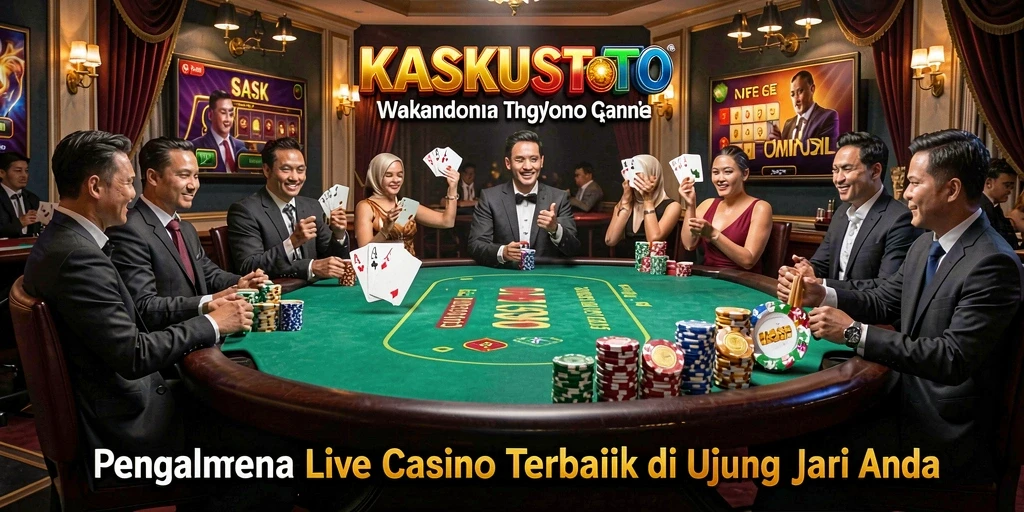 Tampilan gameplay KASKUSTOTO yang seru dan atraktif dalam Live Casino.