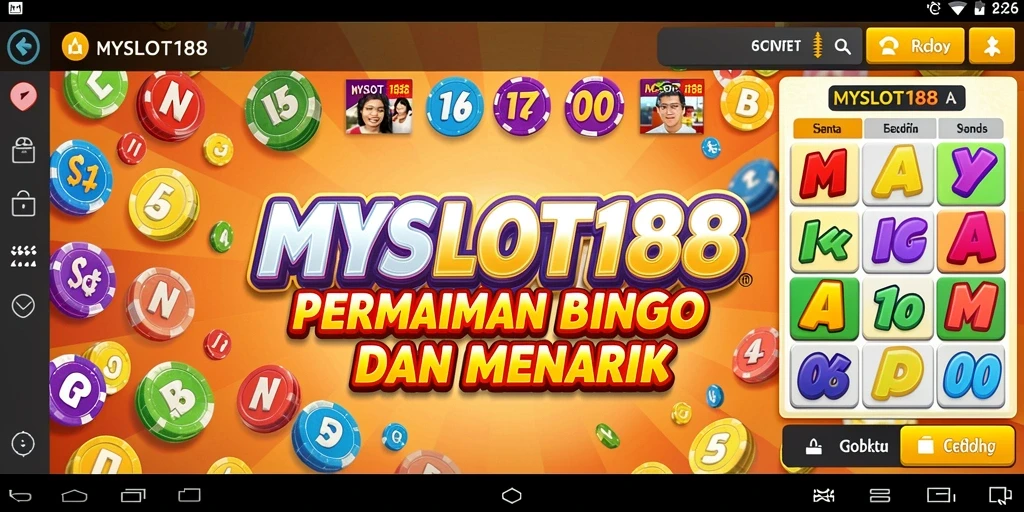 Tangkapan layar gameplay Bingo dari MYSLOT188 yang seru.