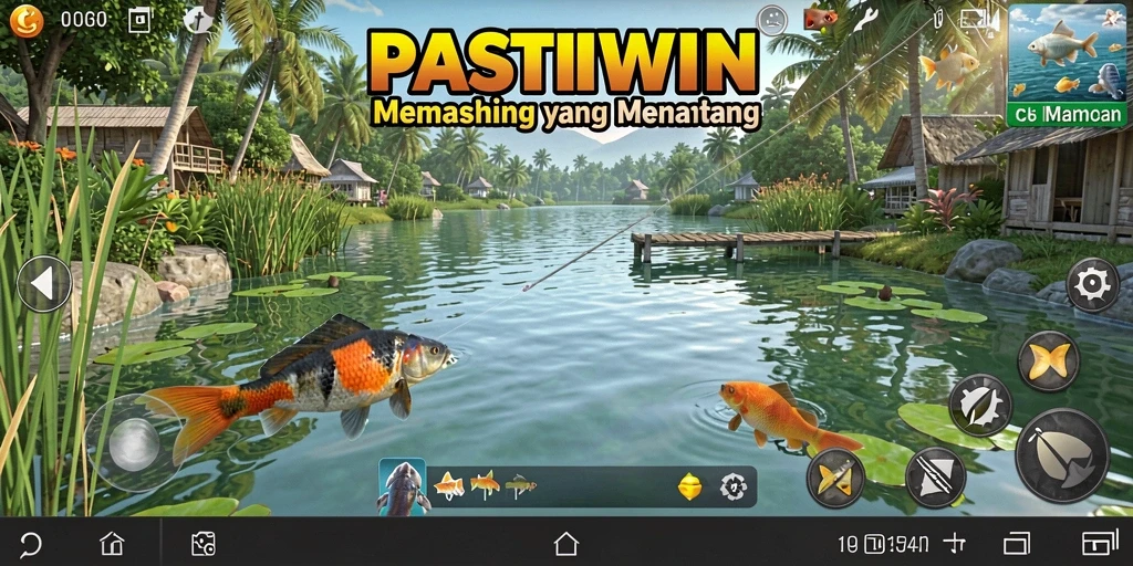 Tampilan menarik aktivitas memancing dalam PASTIWIN.