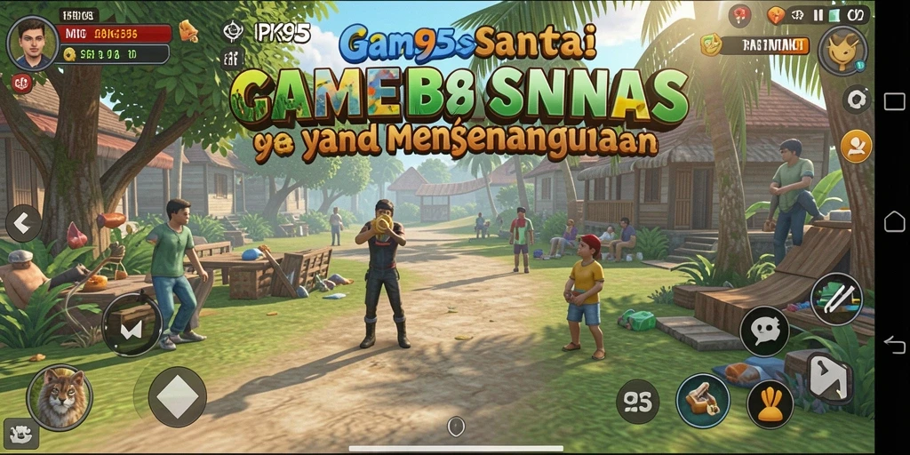 Screenshot gameplay PK95 yang menunjukkan keseruan dan kesederhanaan.