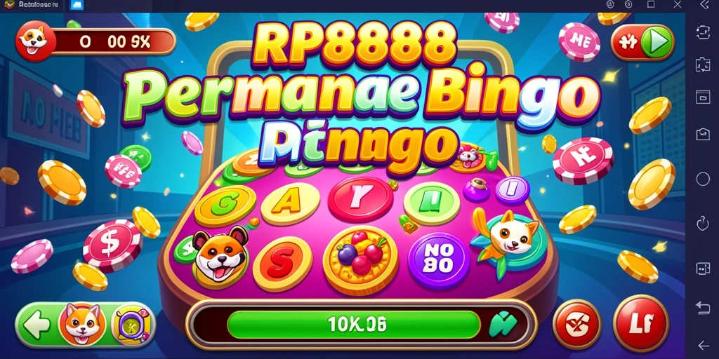 Tampilan gameplay Bingo yang seru dan penuh warna.