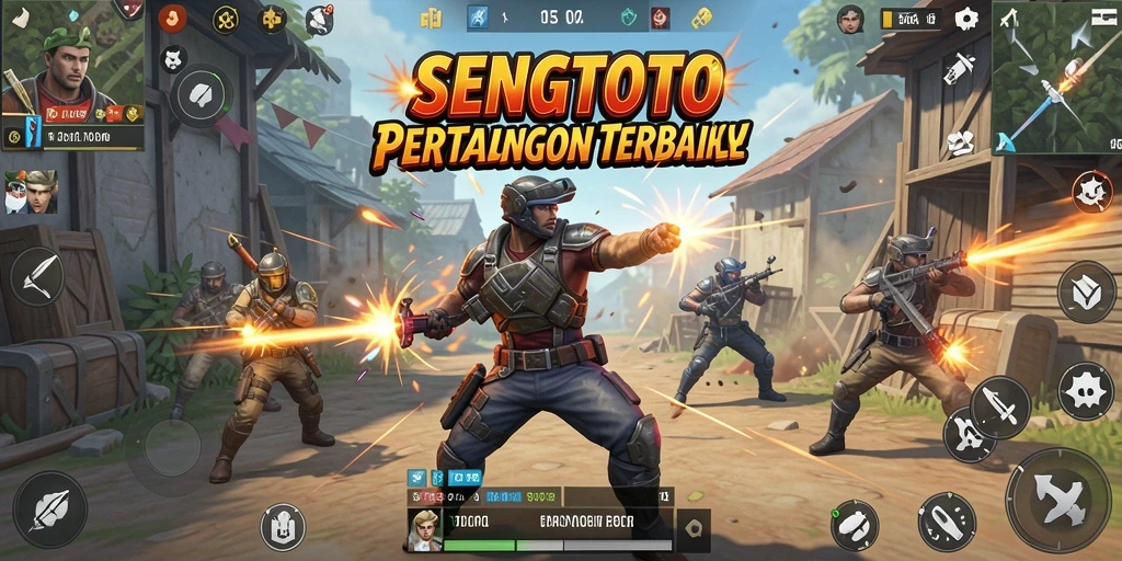 Gameplay seru SENGTOTO dalam pertempuran Battle Royale.