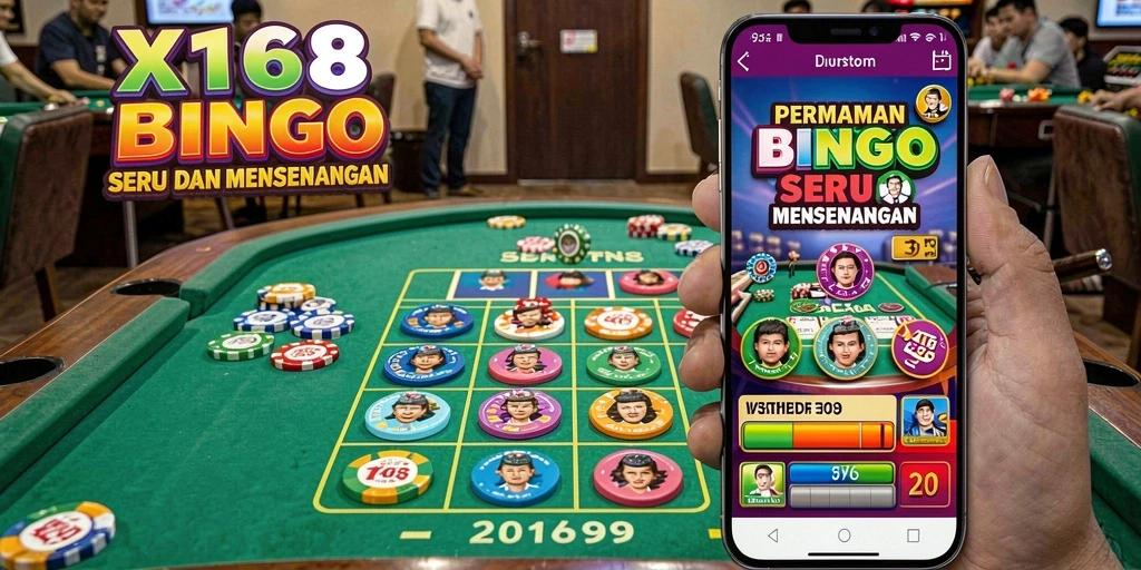 Tampilan gameplay Bingo yang seru dan interaktif di X168.