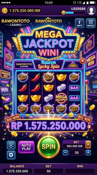 Tampilan utama aplikasi rawontoto yang mudah dipahami.